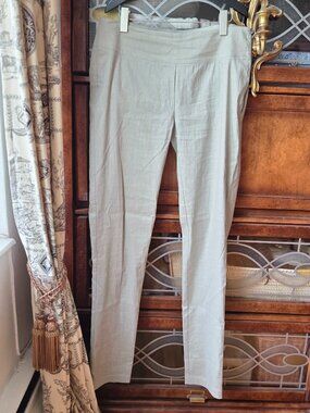 Beautiful Sarah Pacini Slim Leg Pants 73% Linen